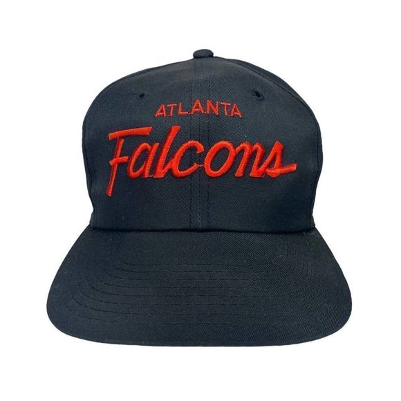 Vintage Atlanta Falcons Hat Sports Specialties The Twill Snap Back Single Script - Picture 1 of 7